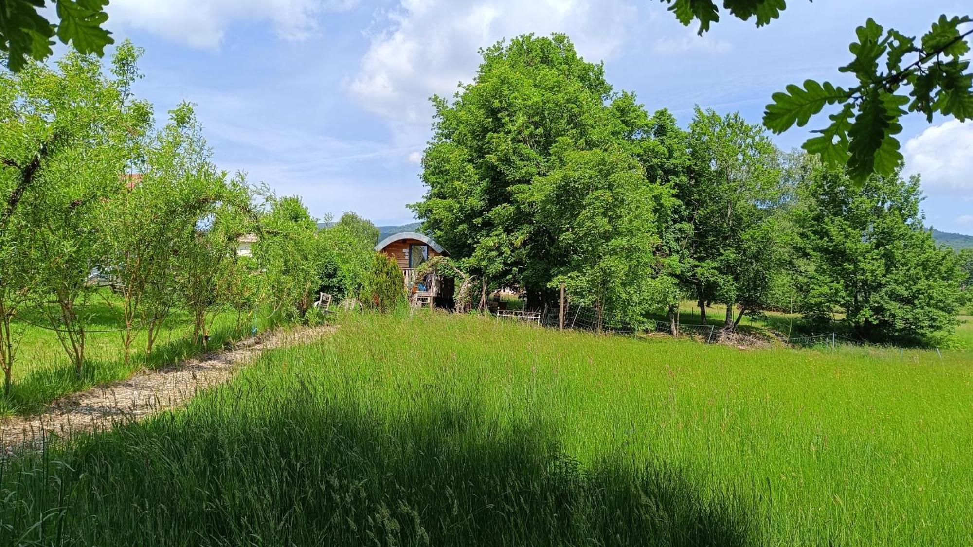 La Roulotte Tiny House Du Mond'Ideal Leval  Екстер'єр фото